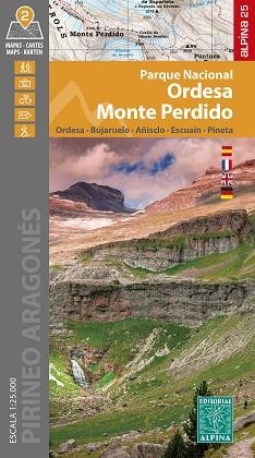 MAPA PARQUE NACIONAL DE ORDESA Y MONTE PERDIDO 1:25000 | 9788480909952 | EQUIPO TECNICO EDITORIAL ALPINA | Llibreria Aqualata | Comprar libros en catalán y castellano online | Comprar libros Igualada