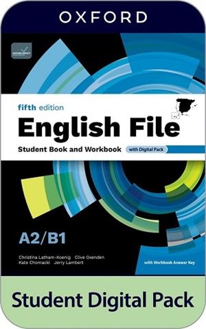 ENGLISH FILE A2/B1. STUDENT'S BOOK AND WORKBOOK AND DIGITAL WITH KEY (5TH EDITION) | 9780194145510 | Llibreria Aqualata | Comprar libros en catalán y castellano online | Comprar libros Igualada