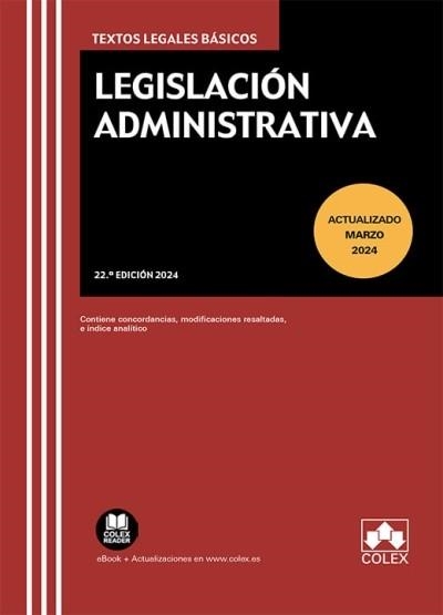 LEGISLACIÓN ADMINISTRATIVA | 9788411948890 | EDITORIAL COLEX, S.L. | Llibreria Aqualata | Comprar llibres en català i castellà online | Comprar llibres Igualada