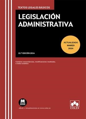 LEGISLACIÓN ADMINISTRATIVA | 9788411948890 | EDITORIAL COLEX, S.L. | Llibreria Aqualata | Comprar llibres en català i castellà online | Comprar llibres Igualada