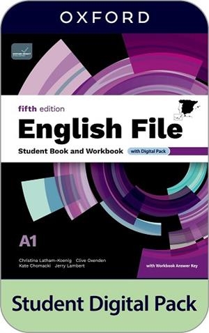 ENGLISH FILE A1. STUDENT'S BOOK AND WORKBOOK AND DIGITAL WITH KEY PA. FIFTH EDITION | 9780194148122 | Llibreria Aqualata | Comprar libros en catalán y castellano online | Comprar libros Igualada
