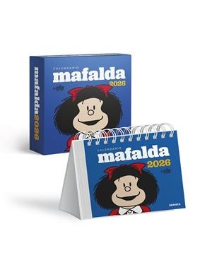 2026 CALENDARIO MAFALDA  ESCRITORIO AZUL CON CAJA | 9786316693211 | QUINO | Llibreria Aqualata | Comprar llibres en català i castellà online | Comprar llibres Igualada