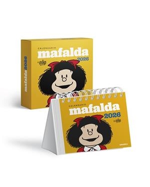 2026 CALENDARIO MAFALDA ESCRITORIO AMARILLO CON CAJA | 9786316693426 | QUINO | Llibreria Aqualata | Comprar llibres en català i castellà online | Comprar llibres Igualada