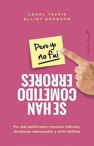 SE HAN COMETIDO ERRORES (PERO YO NO FUI) | 9791399039177 | TARVIS, CAROL / ARONSON, ELLIOT | Llibreria Aqualata | Comprar llibres en català i castellà online | Comprar llibres Igualada