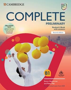 COMPLETE PRELIMINARY SECOND EDITION. SELF STUDY PACK (SB W ANSWERS W ONLINE PRAC | 9781108525305 | COOKE, CAROLINE | Llibreria Aqualata | Comprar libros en catalán y castellano online | Comprar libros Igualada
