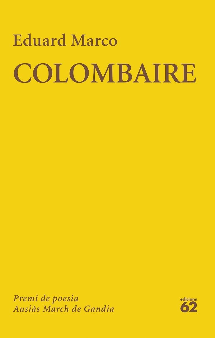 COLOMBAIRE | 9788429782776 | MARCO, EDUARD | Llibreria Aqualata | Comprar llibres en català i castellà online | Comprar llibres Igualada
