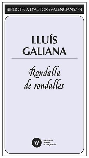 RONDALLA DE RONDALLES | 9788411560900 | GALIANA, LLUÍS | Llibreria Aqualata | Comprar llibres en català i castellà online | Comprar llibres Igualada
