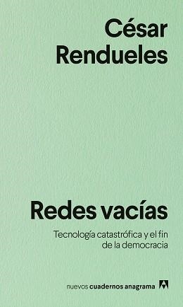 REDES VACÍAS | 9788433948991 | RENDUELES, CÉSAR | Llibreria Aqualata | Comprar llibres en català i castellà online | Comprar llibres Igualada