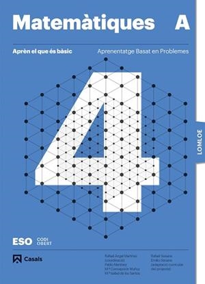 MATEMÀTIQUES 4 A ESO.  LOMLOE. APRÈN EL QUE ÉS BÀSIC | 9788421882085 | VARIOS AUTORES | Llibreria Aqualata | Comprar llibres en català i castellà online | Comprar llibres Igualada
