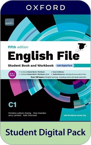 ENGLISH FILE 5TH EDITION C1. STUDENT'S BOOK AND WORKBOOK AND DIGITAL WITH KEY PA | 9780194147224 | LATHAM-KOENIG, CHRISTINA/OXENDEN, CLIVE/LAMBERT, JERRY/CHOMACKI, KATE | Llibreria Aqualata | Comprar llibres en català i castellà online | Comprar llibres Igualada
