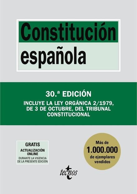 CONSTITUCIÓN ESPAÑOLA (SETEMBRE 2026) | 9788430994403 | EDITORIAL TECNOS | Llibreria Aqualata | Comprar llibres en català i castellà online | Comprar llibres Igualada