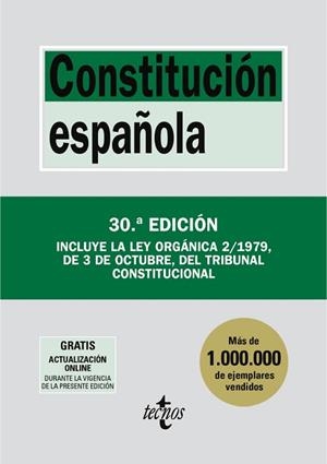 CONSTITUCIÓN ESPAÑOLA (SETEMBRE 2026) | 9788430994403 | EDITORIAL TECNOS | Llibreria Aqualata | Comprar llibres en català i castellà online | Comprar llibres Igualada