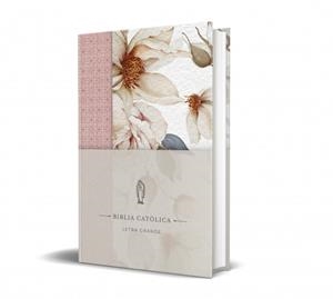 BIBLIA CATÓLICA, LA. EDICIÓN LETRA GRANDE. TAPA DURA, TELA ROSADA CON FLORES | 9798890985309 | BIBLIA DE AMÉRICA | Llibreria Aqualata | Comprar llibres en català i castellà online | Comprar llibres Igualada