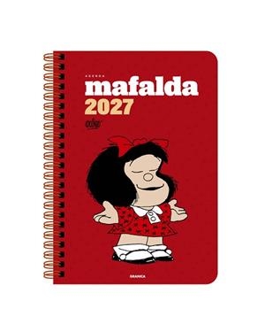 2027 AGENDA MAFALDA ANILLADA COLUMNAS ROJO | 9786316693792 | QUINO | Llibreria Aqualata | Comprar llibres en català i castellà online | Comprar llibres Igualada