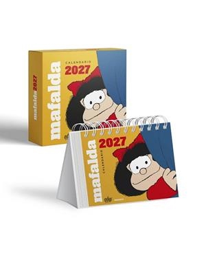 2027 CALENDARIO MAFALDA DE ESCRITORIO AMARILLO CON CAJA | 9786316693945 | QUINO | Llibreria Aqualata | Comprar llibres en català i castellà online | Comprar llibres Igualada