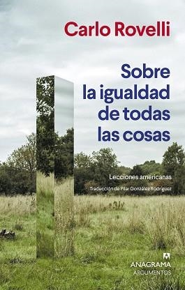 SOBRE LA IGUALDAD DE TODAS LAS COSAS | 9788433951007 | ROVELLI, CARLO | Llibreria Aqualata | Comprar llibres en català i castellà online | Comprar llibres Igualada