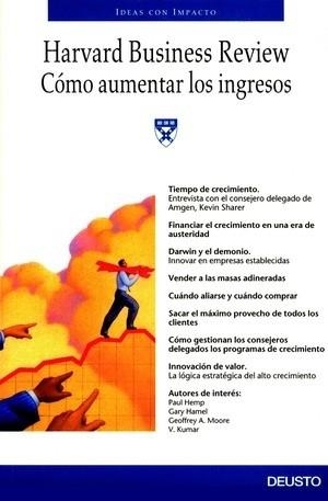 COMO AUMENTAR LOS INGRESOS | 9788423423651 | HARVARD BUSINESS REVIEW | Llibreria Aqualata | Comprar libros en catalán y castellano online | Comprar libros Igualada