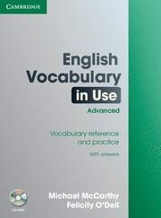 ENGLISH VOCABULARY IN USE ADVANCED + CD-ROM | 9780521677462 | MACCARTHY, MICHAEL / O'DELL, FELICITY | Llibreria Aqualata | Comprar libros en catalán y castellano online | Comprar libros Igualada