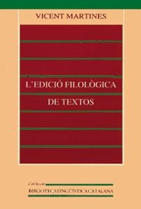 EDICIO FILOLOGICA DE TEXTOS, L' | 9788437039367 | MARTINEZ, V. | Llibreria Aqualata | Comprar libros en catalán y castellano online | Comprar libros Igualada