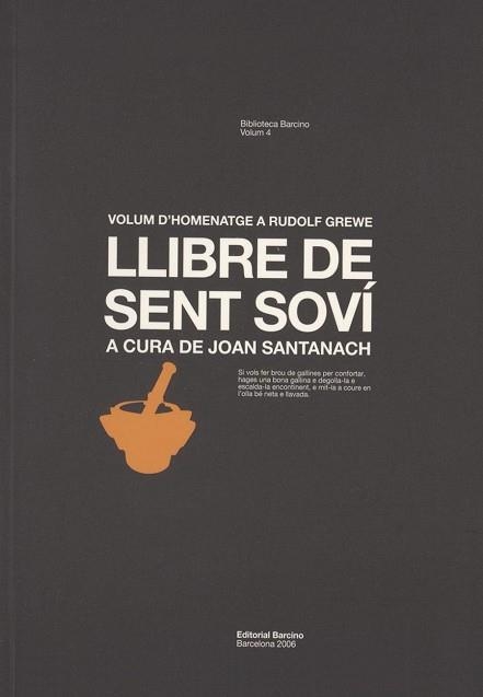 LLIBRE DE SENT SOVI (VOLUM D'HOMENATGE A RUDOLF) | 9788472267213 | Llibreria Aqualata | Comprar libros en catalán y castellano online | Comprar libros Igualada