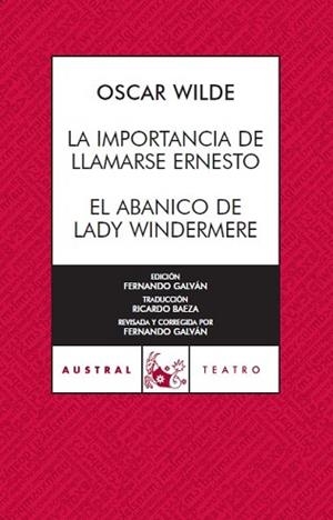 IMPORTANCIA DE LLAMARSE ERNESTO, LA / EL ABANICO (AUS. 483) | 9788467023473 | WILDE, OSCAR | Llibreria Aqualata | Comprar llibres en català i castellà online | Comprar llibres Igualada
