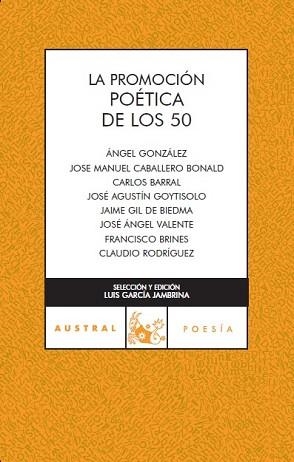 PROMOCION POETICA DE LOS 50 | 9788467023305 | VV.AA. | Llibreria Aqualata | Comprar llibres en català i castellà online | Comprar llibres Igualada