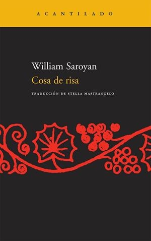COSA DE RISA (NARRATIVA ACANTILADO 132) | 9788496834378 | SAYORAN, WILLIAM | Llibreria Aqualata | Comprar llibres en català i castellà online | Comprar llibres Igualada
