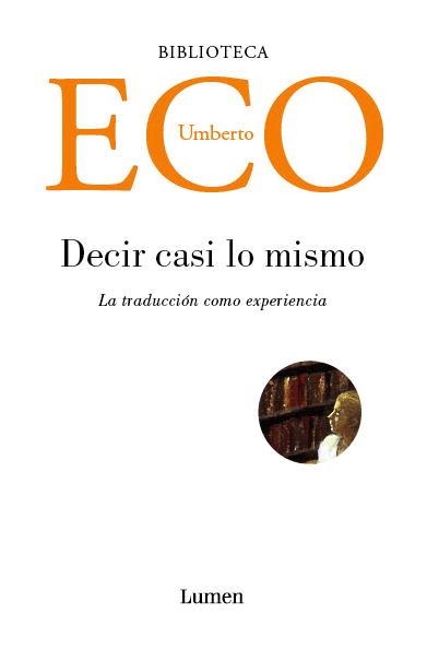 DECIR CASI LO MISMO | 9788426415752 | ECO, UMBERTO | Llibreria Aqualata | Comprar libros en catalán y castellano online | Comprar libros Igualada