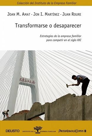 TRANSFORMARSE O DESAPARECER | 9788423426171 | AMAT,JOAN M./MARTINEZ,JON I, | Llibreria Aqualata | Comprar llibres en català i castellà online | Comprar llibres Igualada