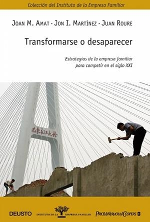TRANSFORMARSE O DESAPARECER | 9788423426171 | AMAT,JOAN M./MARTINEZ,JON I, | Llibreria Aqualata | Comprar llibres en català i castellà online | Comprar llibres Igualada