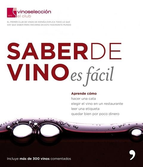 SABER DE VINO ES FACIL | 9788484607755 | Llibreria Aqualata | Comprar llibres en català i castellà online | Comprar llibres Igualada