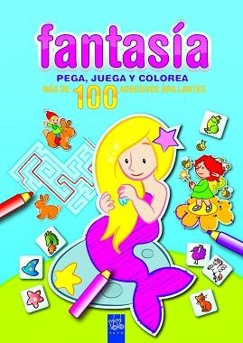 FANTASIA. PEGA, JUEGA Y COLOREA. AZUL | 9788408089971 | YOYO | Llibreria Aqualata | Comprar llibres en català i castellà online | Comprar llibres Igualada