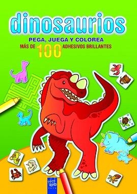 DINOSAURIOS. PEGA, JUEGA Y COLOREA. VERDE | 9788408089995 | YOYO | Llibreria Aqualata | Comprar llibres en català i castellà online | Comprar llibres Igualada