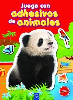 JUEGA CON ADHESIVOS DE ANIMALES (PORTADA VERMELLA) | 9788408090083 | YOYO | Llibreria Aqualata | Comprar libros en catalán y castellano online | Comprar libros Igualada