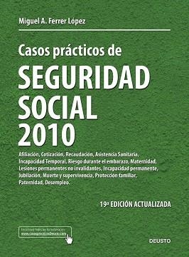 CASOS PRACTICOS DE SEGURIDAD SOCIAL 2010 | 9788423427758 | FERRER LOPEZ, MIGUEL A | Llibreria Aqualata | Comprar libros en catalán y castellano online | Comprar libros Igualada