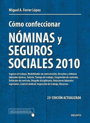 COMO CONFECCIONAR NOMINAS Y SEGUROS SOCIALES | 9788423427765 | FERRER LOPEZ, MIGUEL A | Llibreria Aqualata | Comprar libros en catalán y castellano online | Comprar libros Igualada